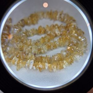 Citrine Chip Beaded Necklace